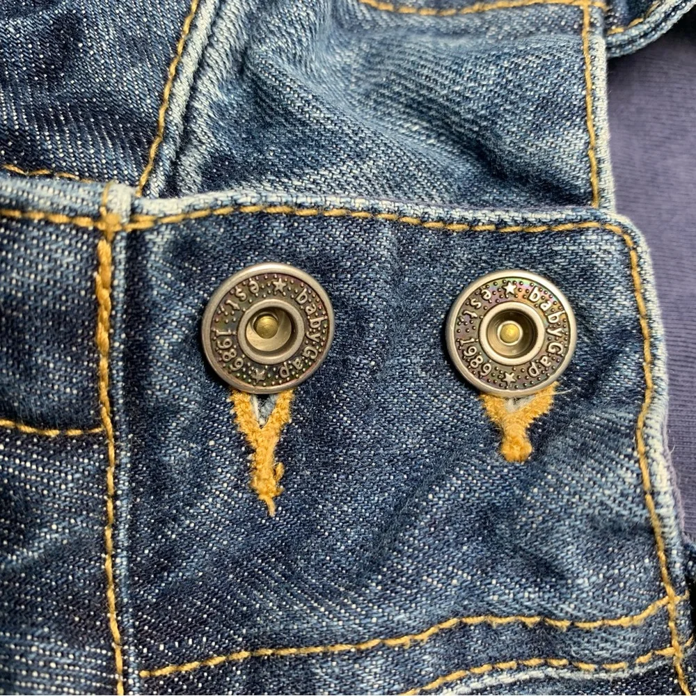 BABY GAP DENIM JEAN BUNDLE 18 month 2t jean‎ jacket jean overall dress overalls